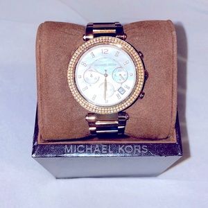 Michael Kors Parker Rose Gold-Tone Watch